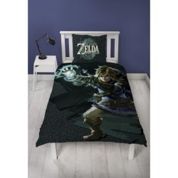 Parure de lit réversible - ZELDA - Microfibre - 1 housse de couette 1