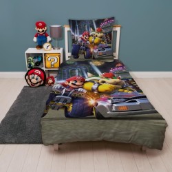 Parure de lit - MARIO BROS - Mario vs Bowser - Microfibre - 1 housse d