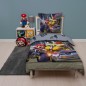 Parure de lit - MARIO BROS - Mario vs Bowser - Microfibre - 1 housse de couette 140 x 200 cm + 1 taie 63 x 63 cm