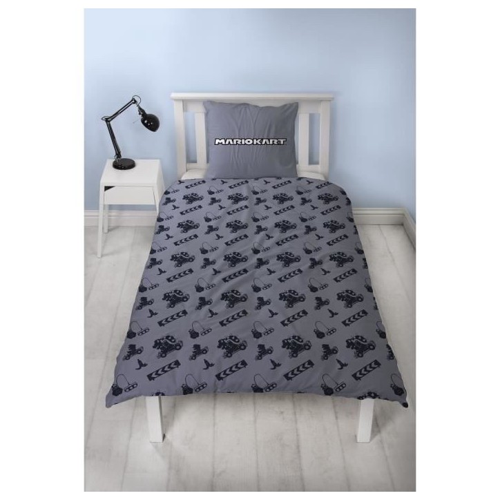 Parure de lit - MARIO BROS - Mario vs Bowser - Microfibre - 1 housse de couette 140 x 200 cm + 1 taie 63 x 63 cm