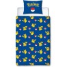 Parure de lit - POKEMON - Pikachu et Poké-ball - Microfibre - 1 houss