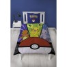 Parure de lit - POKEMON - Pikachu et Poké-ball - Microfibre - 1 houss