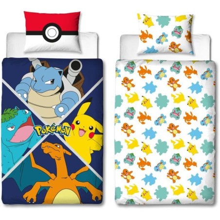Parure de lit - POKEMON - Starter Evolution II - Microfibre - 1 housse