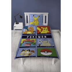 Parure de lit réversible - POKEMON - Battle - Microfibre - 1 housse d
