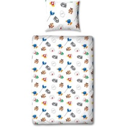 Parure de lit - MARIO BROS - Super Mario et ses amis - Microfibre - 1
