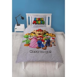 Parure de lit - MARIO BROS - Super Mario et ses amis - Microfibre - 1
