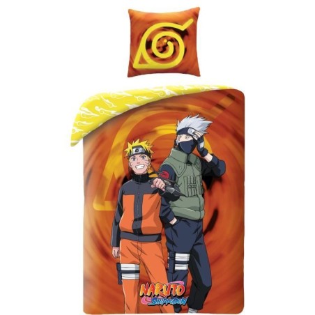 Parure de lit - NARUTO - Naruto et Kakashi - Microfibre - 1 housse de