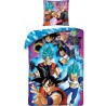 Parure de lit - DRAGON BALL Z - Son Goku vs Goku Rosé - Microfibre -