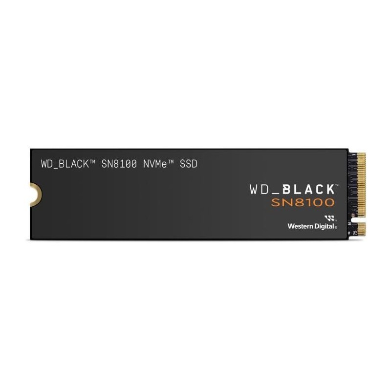 WESTERN DIGITAL - WDS100T1X0M - SSD Interne - Black - SN8100 - NVMe - WESTERN DIGITAL - WDS100T1X0M - SSD Interne - Black - SN8100 - NVMe -