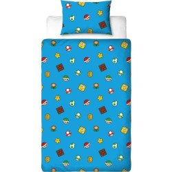 Parure de lit réversible - MARIO BROS - Mario et ses amis IV - Microf