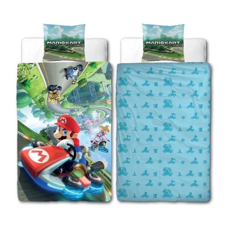 Parure de lit - MARIO BROS - Mario II - Microfibre - 1 housse de couet