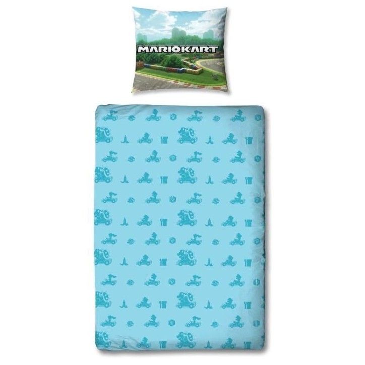 Parure de lit - MARIO BROS - Mario II - Microfibre - 1 housse de couette 140 x 200 cm + 1 taie 63 x 63 cm Parure de lit - MARIO BROS - Mario II - Microfibre - 1 housse de couette 140 x 200 cm + 1 taie 63 x 63 cm