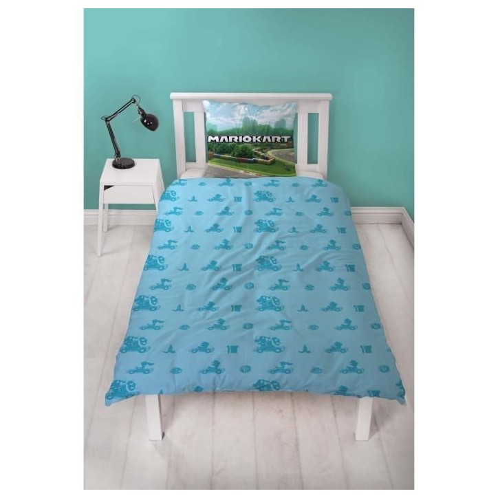 Parure de lit - MARIO BROS - Mario II - Microfibre - 1 housse de couette 140 x 200 cm + 1 taie 63 x 63 cm Parure de lit - MARIO BROS - Mario II - Microfibre - 1 housse de couette 140 x 200 cm + 1 taie 63 x 63 cm