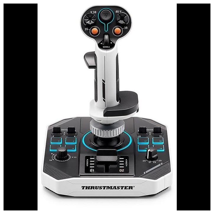 Joystick spatial - THRUSTMASTER - Sol-R 1 Flightstick - 44 boutons - Technologie H.E.A.R.T. 16 bits - Ambidextre avec base