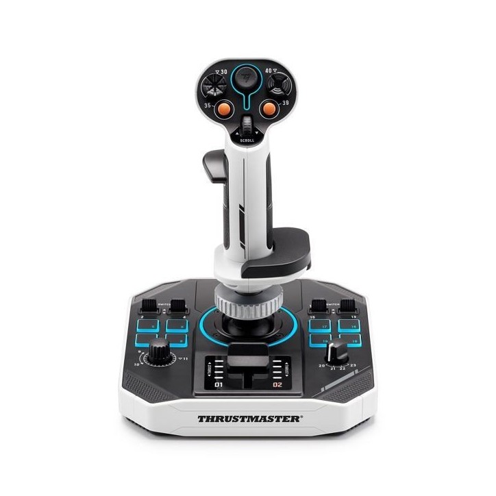 Joystick spatial - THRUSTMASTER - Sol-R 1 Flightstick - 44 boutons - Technologie H.E.A.R.T. 16 bits - Ambidextre avec base