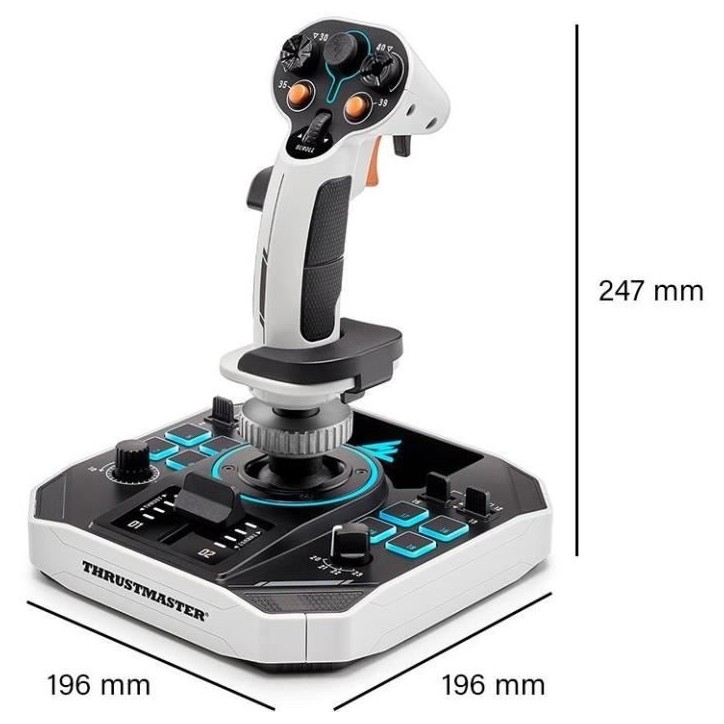 Joystick spatial - THRUSTMASTER - Sol-R 1 Flightstick - 44 boutons - Technologie H.E.A.R.T. 16 bits - Ambidextre avec base
