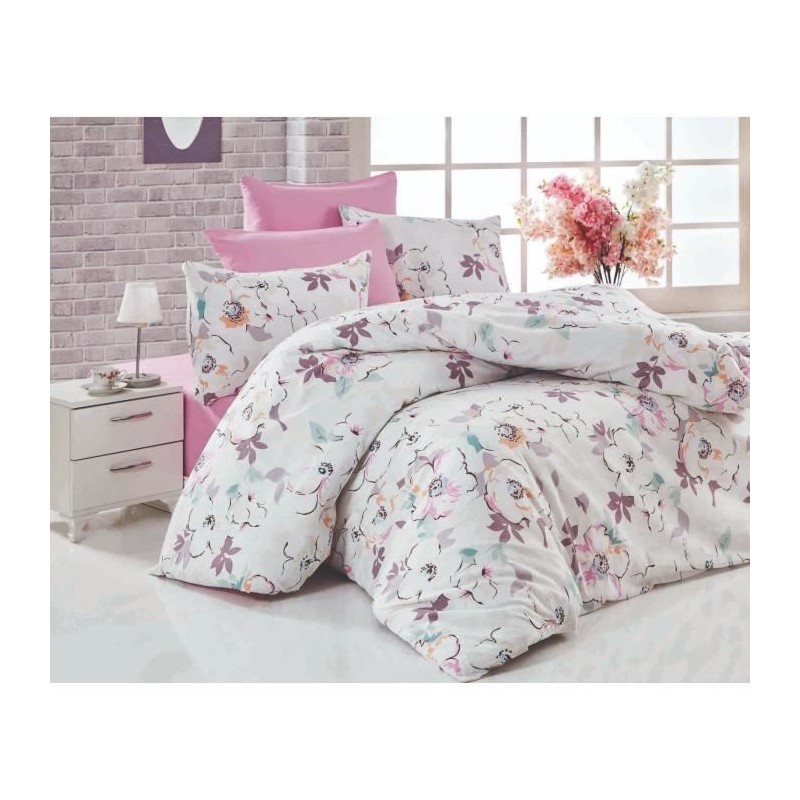 Parure de lit - 1 housse de couette 220 x 240 cm + 2 taies d'oreiller Parure de lit - 1 housse de couette 220 x 240 cm + 2 taies d'oreiller