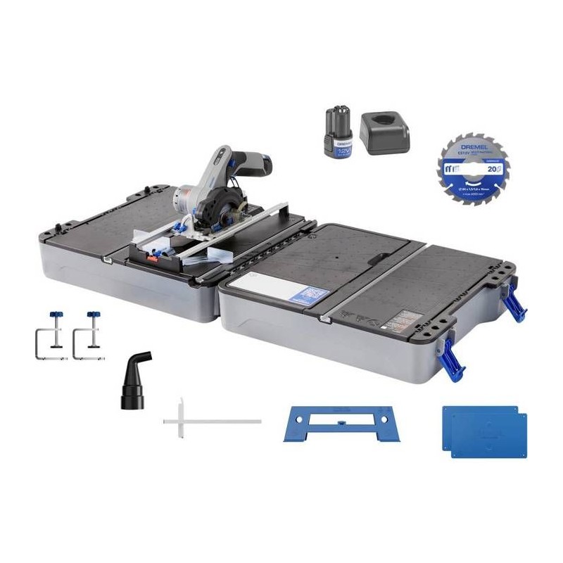 Station sciage CS12V-S1C avec scie compacte -12V, accessoire, 1 batter