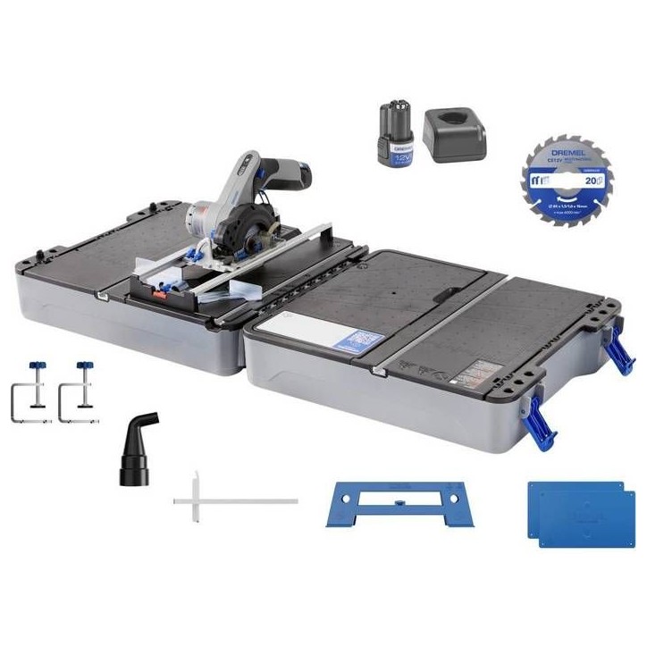 Station sciage CS12V-S1C avec scie compacte -12V, accessoire, 1 batterie 2Ah +chargeur - DREMEL Blueprint Station sciage CS12V-S1C avec scie compacte -12V, accessoire, 1 batterie 2Ah +chargeur - DREMEL Blueprint