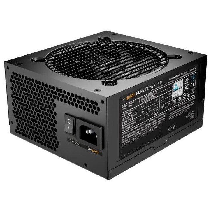 Alimentation PC - BE QUIET! - Pure Power 13 M - 850 W - Semi-passive - ATX 3.1 - PCIe 5.1 Alimentation PC - BE QUIET! - Pure Power 13 M - 850 W - Semi-passive - ATX 3.1 - PCIe 5.1