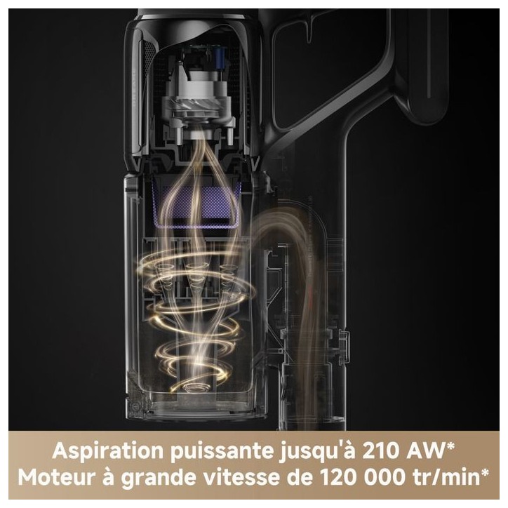 Aspirateur Balai sans Fil - DREAME Z10 - 210AW - Filtration 99,99% HEPA H14 - Détection poussiere - Réglage Auto de l'Aspirat Aspirateur Balai sans Fil - DREAME Z10 - 210AW - Filtration 99,99% HEPA H14 - Détection poussiere - Réglage Auto de l'Aspirat