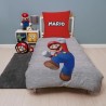 Parure de lit réversible - MARIO BROS - Mario et Luigi - Microfibre -