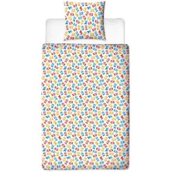 Parure de lit réversible - MARIO BROS - Mario et ses amis - Microfibr