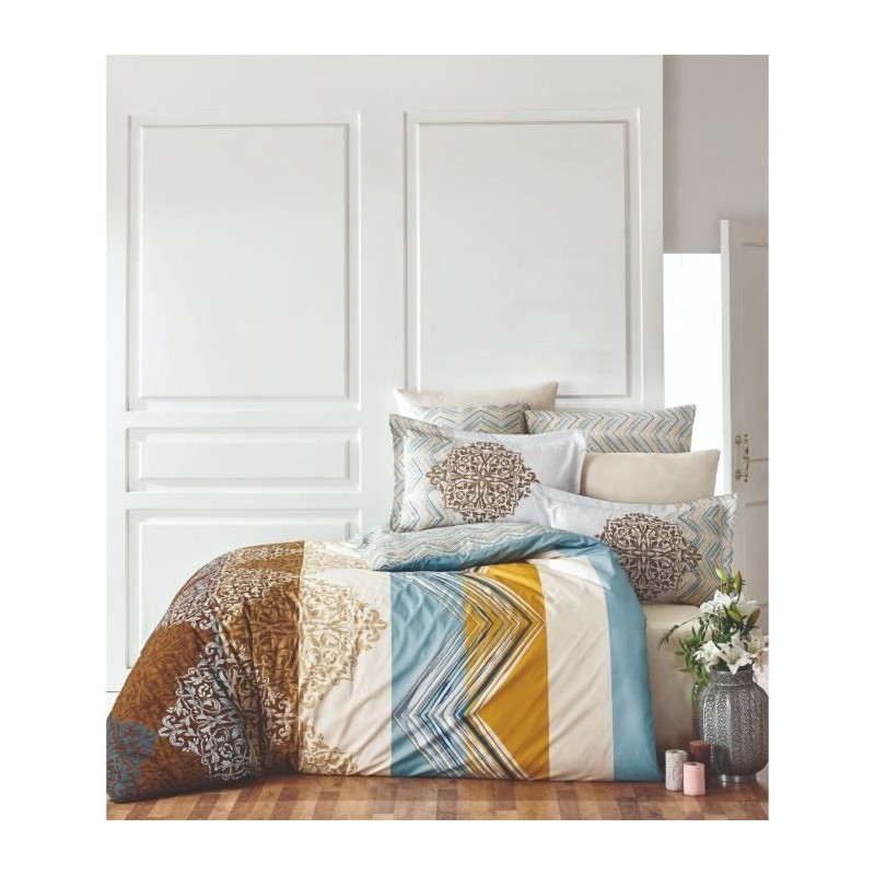 Parure de lit - 1 housse de couette 220 x 240 cm + 2 taies d'oreiller Parure de lit - 1 housse de couette 220 x 240 cm + 2 taies d'oreiller