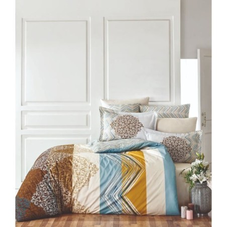 Parure de lit - 1 housse de couette 220 x 240 cm + 2 taies d'oreiller