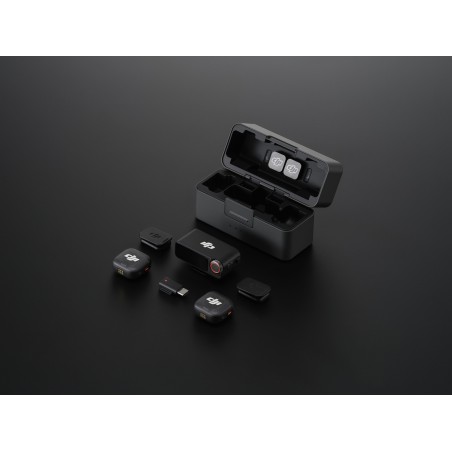 Kit micro sans fil - DJI - Mic 3 - 2 émetteurs (TX) - 1 récepteur (RX) - Recharge rapide