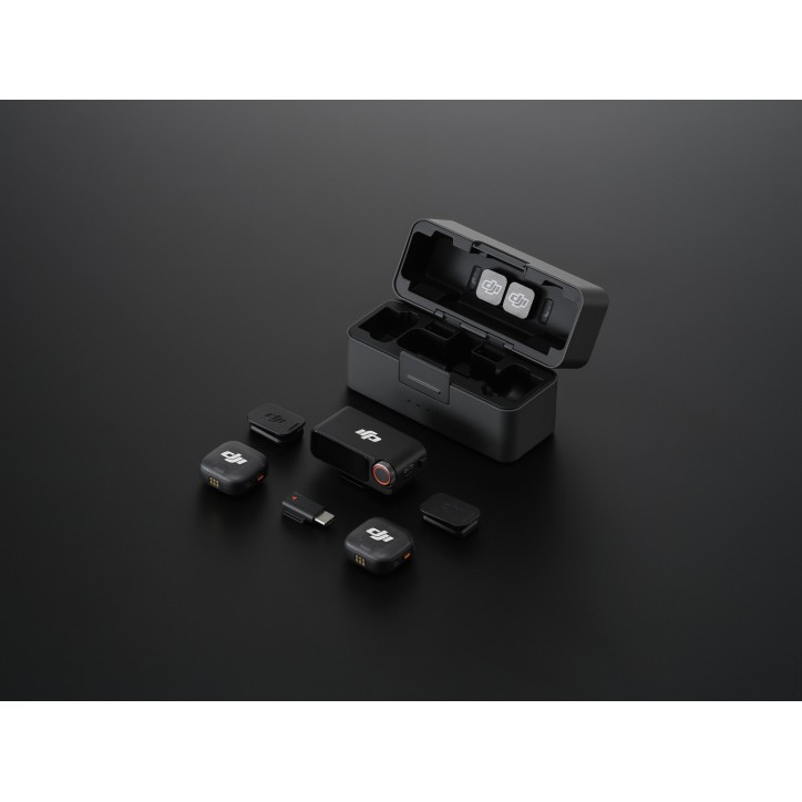 Kit micro sans fil - DJI - Mic 3 - 2 émetteurs (TX) - 1 récepteur (RX) - Recharge rapide Kit micro sans fil - DJI - Mic 3 - 2 émetteurs (TX) - 1 récepteur (RX) - Recharge rapide
