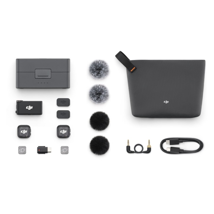 Kit micro sans fil - DJI - Mic 3 - 2 émetteurs (TX) - 1 récepteur (RX) - Recharge rapide Kit micro sans fil - DJI - Mic 3 - 2 émetteurs (TX) - 1 récepteur (RX) - Recharge rapide