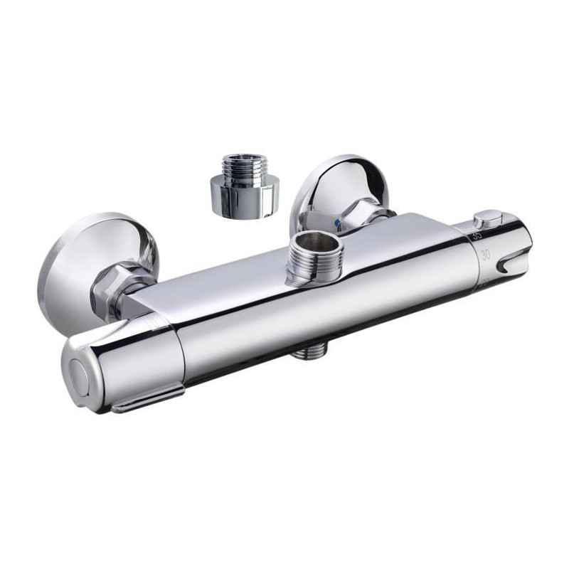 Robinet thermostatique douche Breva de ROUSSEAU - Laiton - Sécurité
