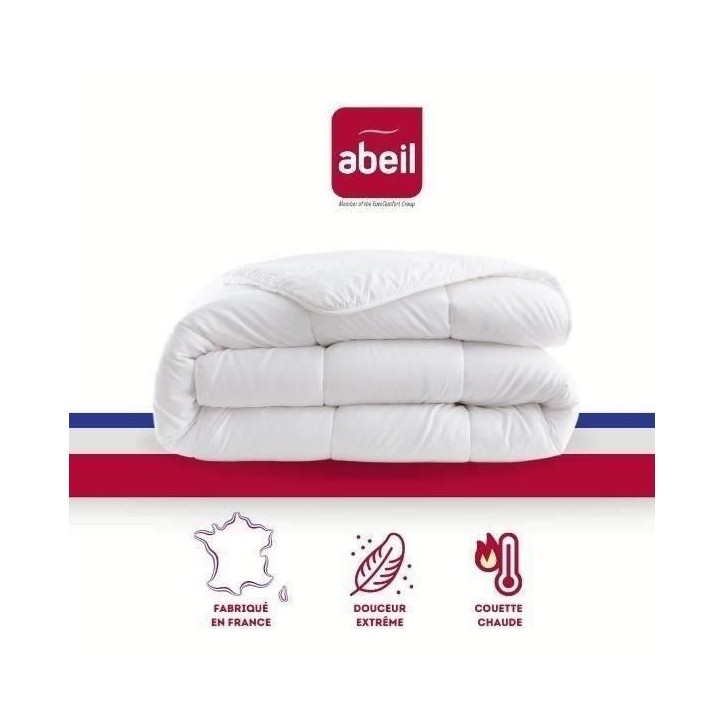Couette chaude 400gr/m² Douceur Auvergnate - 220 x 240 cm - 2 personnes - ABEIL