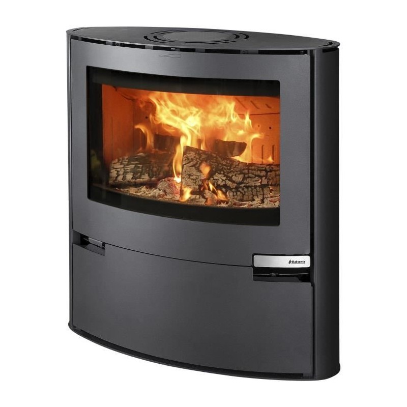 Poele a bois - ADURO 15 - 50551 - 6,5 KW - Noir