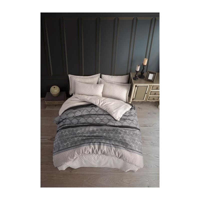 Parure de lit - 1 housse de couette 220 x 240 cm + 2 taies d'oreiller Parure de lit - 1 housse de couette 220 x 240 cm + 2 taies d'oreiller
