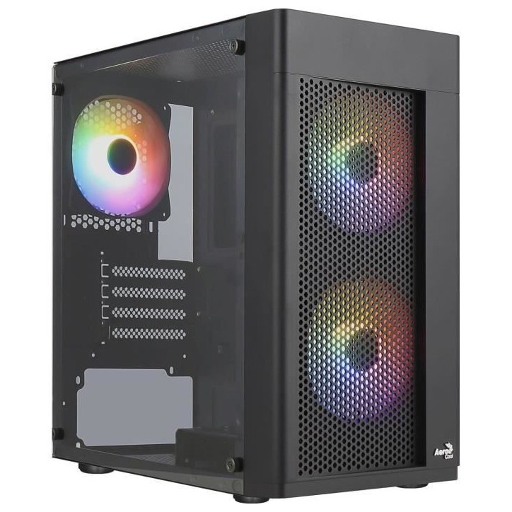 Boîtier PC - AEROCOOL - Hexform G v2 (Noir) - Mini tour - Format Micro-ATX - Sans alimentation Boîtier PC - AEROCOOL - Hexform G v2 (Noir) - Mini tour - Format Micro-ATX - Sans alimentation