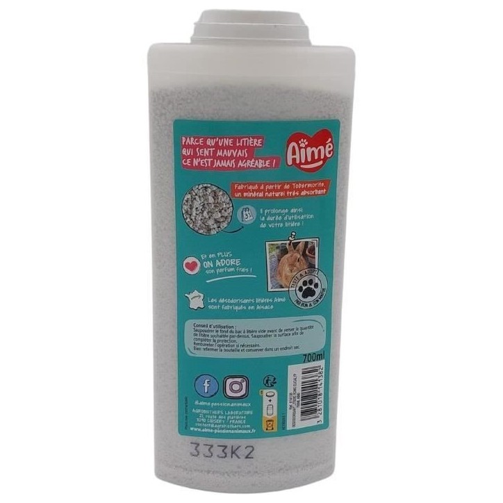 Hygiene rongeur - AIME - Désodorisant litiere - Eucalyptus - 700 ml - 100% naturel