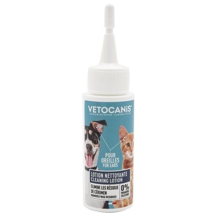 VETOCANIS Nettoyant Oreille pour Chat et Chien 60ml VETOCANIS Nettoyant Oreille pour Chat et Chien 60ml