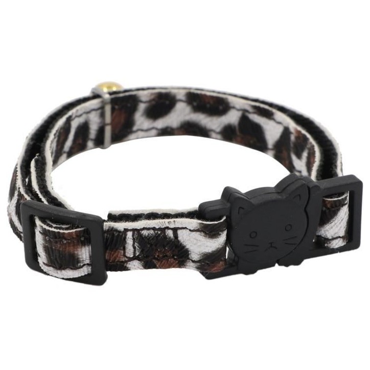 Collier pour chat - AIME - Savane - Fleurs multicolores, grelot vert Collier pour chat - AIME - Savane - Fleurs multicolores, grelot vert