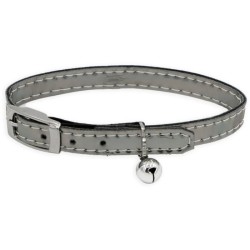 Collier pour chat - AIME - Sky miroir cuivre - Bleu nuit, clous dorés