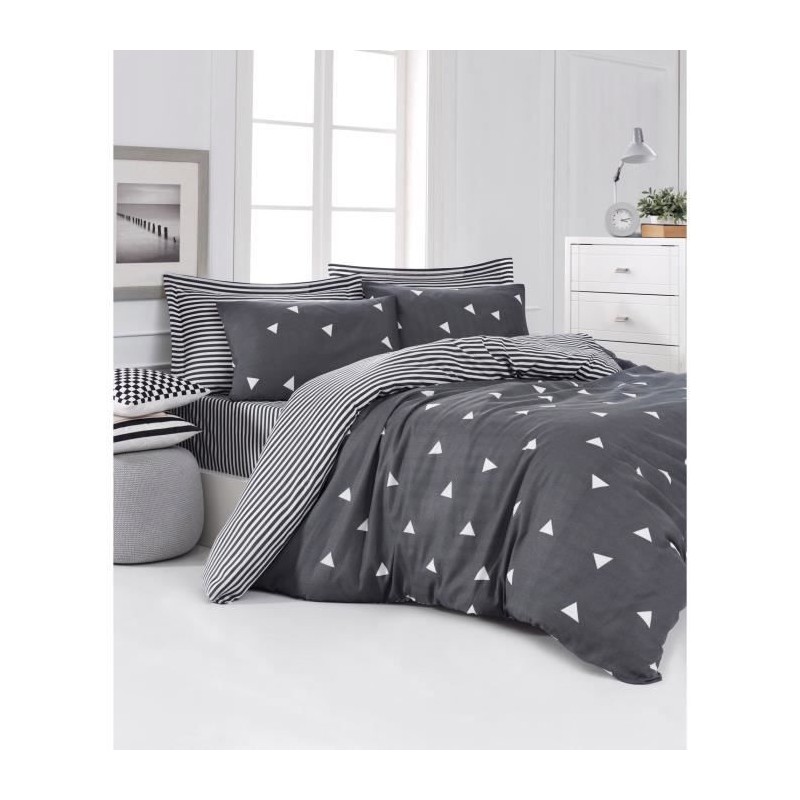 Parure de lit - 1 housse de couette 220 x 240 cm + 2 taies d'oreiller Parure de lit - 1 housse de couette 220 x 240 cm + 2 taies d'oreiller