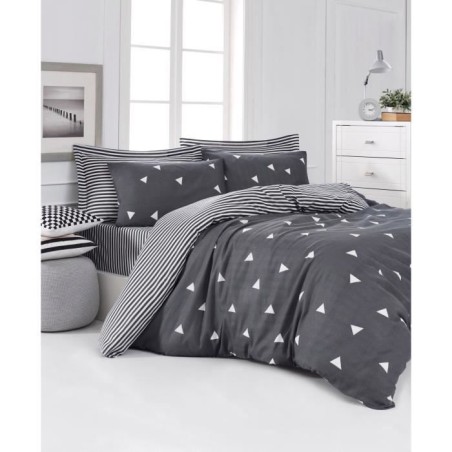 Parure de lit - 1 housse de couette 220 x 240 cm + 2 taies d'oreiller