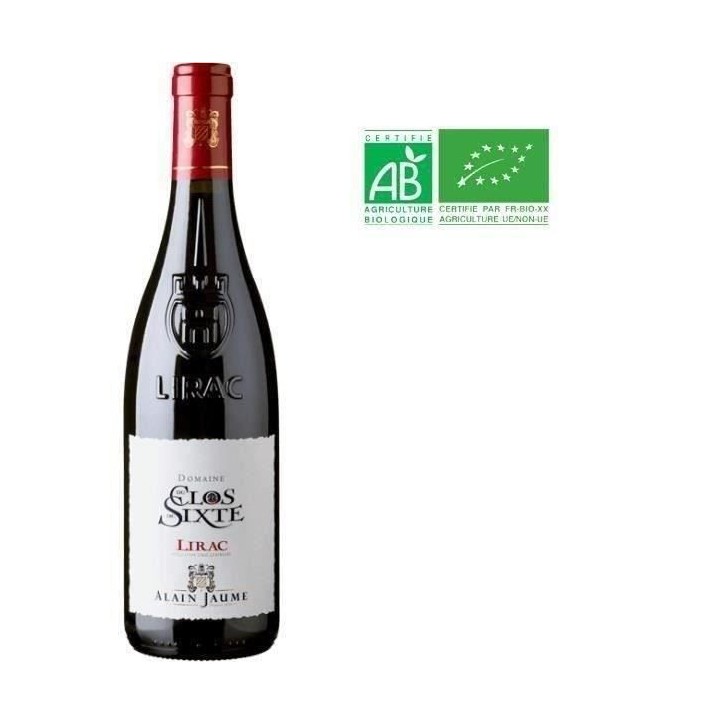 Alain Jaume Domaine du Clos de Sixte 2021 Lirac - Vin rouge des Côtes du Rhône - Bio