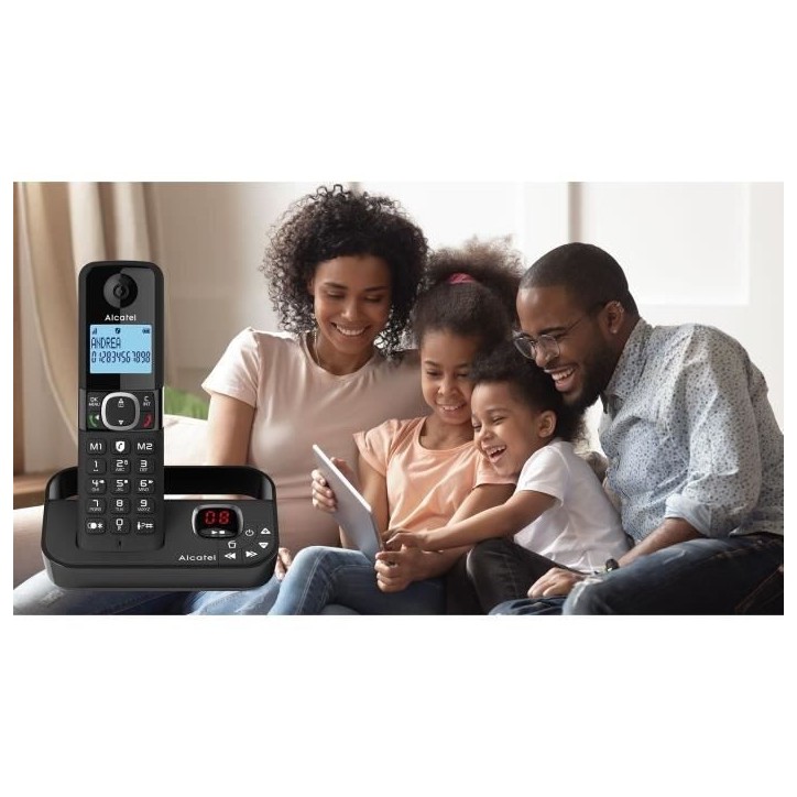 Téléphone fixe sans fil - ALCATEL - F860 voice trio noir - Blocage d'appels indésirables