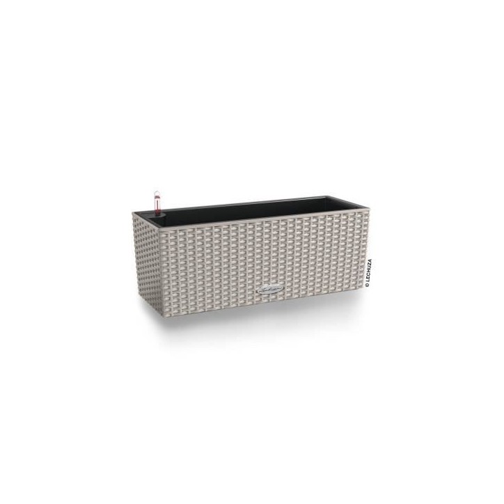 LECHUZA Jardiniere - Balconera cottage 50 - 50 x 19 x 19 cm - 8 L - Kit complet - Brun sable