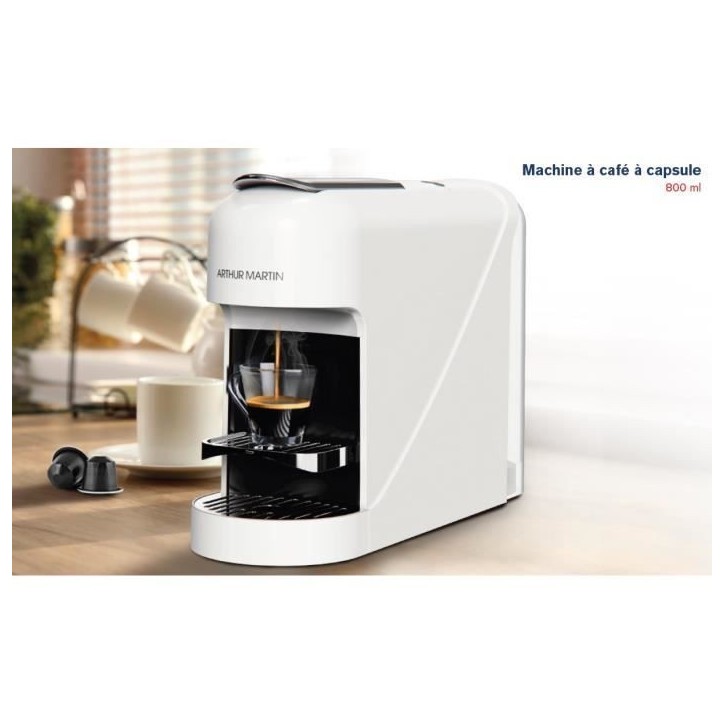 Machine a café a capsules - ARTHUR MARTIN - AMN230B - Expresso & Lungo - Préparation rapide Machine a café a capsules - ARTHUR MARTIN - AMN230B - Expresso & Lungo - Préparation rapide