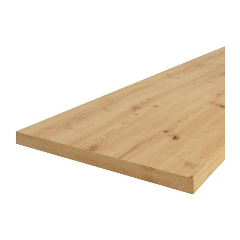 Plan de travail ARTISAN - Décor chene artisan - L 180 x P 60 x H 4 cm