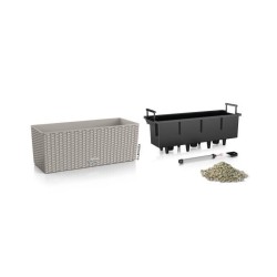 LECHUZA Jardiniere - Balconera cottage 50 - 50 x 19 x 19 cm - 8 L - Ki