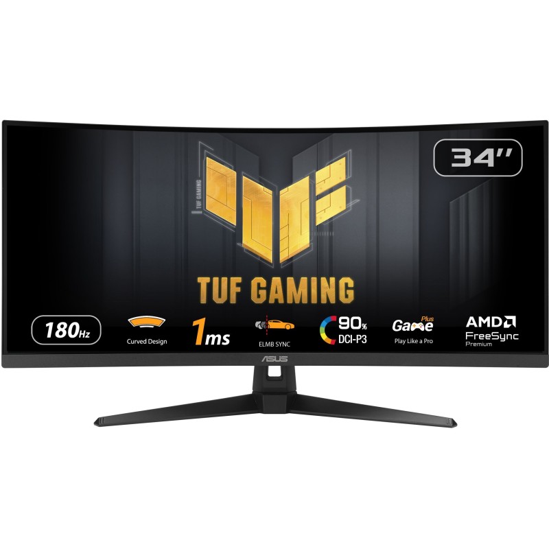 Ecran PC Gamer incurvé - ASUS TUF Gaming - 34 - WQHD - 180Hz - 1ms -